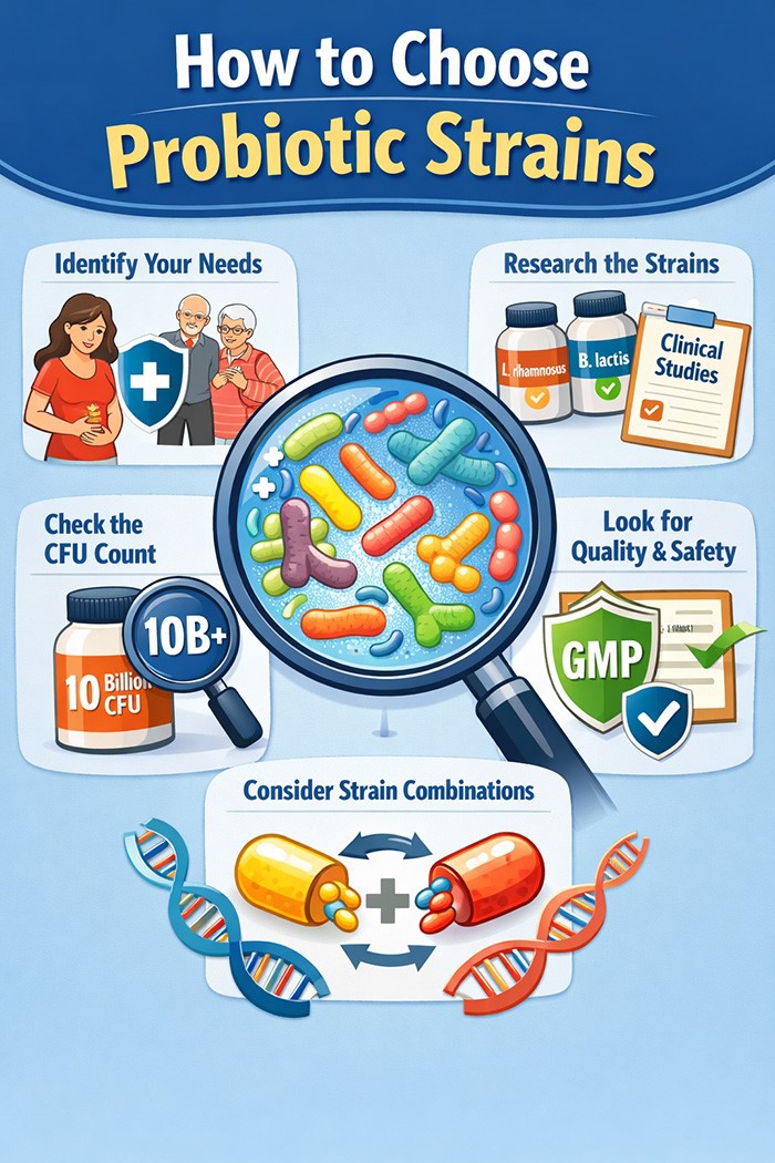 How to choose probiotic strains